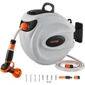 Produktbild: Schlauchtrommel Wasser 25mx12mm mit 9-Muster-Sprühdüse & Gartenschlauch