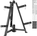 Produktbild: VEVOR Hantelscheibenhalter, Hantelscheibenbaum für 2-Zoll-Hantelscheiben, 300 lb Tragkraft, Hantelständer für Heim-Fitnessstudio, Aufbewahrungsständer, Schwarz