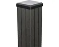 Produktbild: Pfosten GroJa Merano BPC inkl. Kappe zum Einbetonieren 7 x 7 x 150 cm anthrazit