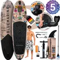 Produktbild: Bluemarina SUP Board Tiki | Stand Up Paddle - Aufblasbar mit Pumpe - Rucksack - 3 Finnen-System - Drop Stitch - Bis 140 Kg (325x86x16,5 cm / 10'8