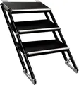 Produktbild: Bullstage Bühnenpodeste Vario Treppe von 60 bis 100 cm Bühnenhöhe in Schwarz aus Aluminium