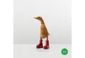 Produktbild: Rikmani Dekofigur Holzfigur Ente Stiefel - Handgefertigte Dekoration aus Holz Geschenk, 3 Holzarten