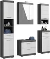 Produktbild: INOSIGN Badmöbel-Set Siena, 5 teilig, inklusive LED Beleuchtung, bestehend aus:, (Set, 5-St., TOPSELLER), Hochschrank, WBU, Spiegelschrank, Unterschrank, Hängeschrank