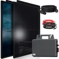 Produktbild: SUNNIVA Balkonkraftwerk 1840W mit TSUN 2000W Wechselrichter inkl.5m Kabel 4x460 Solarmodule Bifazial Fullblack Glas-Glas
