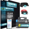 Produktbild: SUNNIVA® Balkonkraftwerk 1840W/2000W Solaranlage TSUN BIFAZIAL FULLBLACK