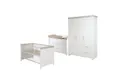 Produktbild: roba® Babyzimmer-Komplettset Felicia, Gitterbett, Wickelkommode, 3-türiger Schrank, umbaubar