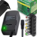 Produktbild: Universal Netzteil Ladegerät Steckernetzteil mit 6 Adapter Stecker 3V-12V 3A 3000mA AC DC 30W Aufsätze Ladekabel Netzgerät Notebook Laptop Retoo