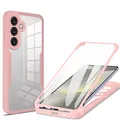 Produktbild: 360° Grad Hülle Samsung Galaxy S24 FE vollschutz mit Displayschutz in Rosa