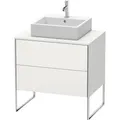 Produktbild: Duravit XSquare Konsolenwaschtischunterbau bodenstehend, 2 Auszüge, 800x778x548mm, XS492003939, Farbe: Nordic Weiß Seidenmatt Lack