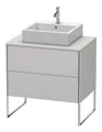 Produktbild: Duravit Xsquare Waschtischunterbau für Konsole 2 Auszüge 800 x 548 x 778 mm Nordic Weiß Seidenmatt - XS492003939