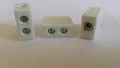 Produktbild: 3x Porzellanklemmen Lüsterklemme 1-fach | Hitzefest & langlebig | Elektroklemme