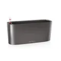 Produktbild: Lechuza Pflanzengefäß DELTA 10 anthrazit metallic 30 x 11 x 13 cm