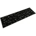 Produktbild: Küchenteppich Waschbar Morning Schwarz 45x150 cm Samt Vidaxl