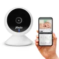 Produktbild: Alecto SMARTBABY5 WLAN-Babyphone mit Kamera Weiß 128GB Full-HD 100° Blickwinkel