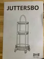 Produktbild: IKEA Juttersbo Rollwagen Servierwagen Rund 3-Ebenen Salbeigrün 86cm