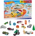 Produktbild: Hot Wheels Spielzeugautos, Adventskalender 2024, 8 Hot Wheels Autos im Maßstab