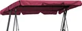 Produktbild: Hollywoodschaukel Dachbezug 210 x 145 cm Bordeaux Wasserdicht | Universal Ersatzdach Gartenschaukel 3 Sitzer | UV 50 Schaukel Dach Ersatz Bezug
