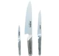 Produktbild: GLOBAL Messer-Set Messerset G-21524: Kochmesser + Kleines Schälmesser + Universalmesser (Spar-Set, 3-tlg)