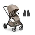 Produktbild: hauck Move N Care, Mocha - Kinder Buggy ab Geburt bis 22 kg, Wendbarer Sitz mit Liegefunktion, XL Verdeck mit UPF 50+, Federung & Gummi Räder, Höhenverstellbarer Schieber, Inklusive Adapter