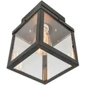 Produktbild: QAZQA Industrielle Outdoor-Deckenleuchte Schwarz 1-flammig Rotterdam
