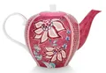 Produktbild: PiP Studio Teekanne Flower Festival Teekanne large dark pink 1,6 l, Tea Pot Large Flower Festival Dark Pink 1.6ltr