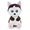 Produktbild: NICI Glubschis: Das Original – Glubschis Husky Barkley 45cm – Kuscheltier Husky mit großen Augen – Flauschiges Plüschtier mit großen Glitzeraugen – Schmusetier für Kuscheltierliebhaber