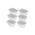 Produktbild: Rotho 6er Set Gefrierbehälter Dosen FREEZE 0,25 l transparen