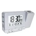 Produktbild: Projektionswecker Digital Uhr mit Zeit Temperatur Projektion mit Dual-Alarm L...