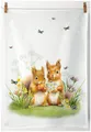 Produktbild: Ambiente® Geschirrtuch Little squirrels, (1-tlg., 1-teilig), Geschirrtücher ca.50x70cm Baumwolle