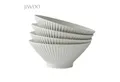Produktbild: JIWOO Schüssel 4er,Ø20cm, Japanische Ramenschüssel, Donburi-Schüssel, Pastaschüssel, hochwertiges Keramik, (Keramik-Geschirrset, 4-tlg), Mikrowellen-und spülmaschinenfest,Mattglas,Ø20cm,Minimalistisches