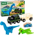 Produktbild: BRIO® Spielzeug-Eisenbahn BRIO® WORLD, Dinosaurier Batteriezug, (Set, 5-tlg), FSC® - schützt Wald