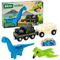 Produktbild: BRIO Spielzeugeisenbahn 36096 Dinosaurier Batteriezug, aus Kunststoff, mit Licht und 2 Dinos, batteriebetrieben