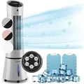 Produktbild: Klarstein Rafraichisseur d'Air Mobile 5 en 1, Refroidisseur d'Air par Evaporation avec Humidificateur, Ventilateur, Ioniseur, Climatiseur Mobile Sans