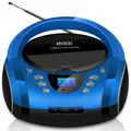 Produktbild: Cyberlux Tragbarer CD-Player Boombox CD/MP3 USB Kinder Radio blau