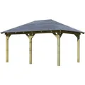 Produktbild: CHILLROI Woodfeeling Garten Pavillon Luxmburg 1 Kesseldruckimprägniertes Holz Premium
