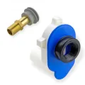 Produktbild: Haas Urinal-Zulaufgarnitur mit Haas Urinal-Absaug-Siphon für waagerechten Ablauf