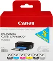 Produktbild: Original Canon Tintenpatronen PGI-550 PB/CLI-551 CMYBG, Mixpack, cyan, magenta, gelb, schwarz, schwarz-pigmentiert, grau 174515
