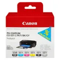 Produktbild: Canon Cli-551/Pgi-550 (BK, C, GY, M, PGBK, Y) (6496B005)