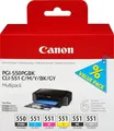 Produktbild: Canon Tintenstrahl Patrone Grau Schwarz Gelb Cyan Magenta 6er Pack (6496B005)