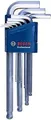 Produktbild: Bosch Professional 9tlg. Winkelschlüssel Set Hex (1.5-10.0mm) hoher Komfort