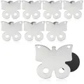 Produktbild: 8x Tischdeckenbeschwerer, Tischtuchgewichte aus Edelstahl, Schmetterling