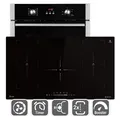 Produktbild: Autarkes Herdset: 60cm Einbaubackofen  + 90cm Induktionskochfeld  Grill Heißluft