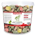 Produktbild: Supravit Pferde Leckerlies Apfel und Kräuter | Schmackhafte Pferdeleckerlis ohne Zucker I stärkt die Abwehrkräfte I für Pferd und Pony I Praktischer wiederverschließbarer 2kg Eimer
