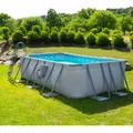 Produktbild: Summer Waves Elite Frame Pool | Aufstellpool rechteckig | Grau | 400x200x100 cm - Grau, Mosaik Innenseite