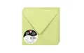 Produktbild: Clairefontaine 55478C - Packung mit 20 Umschläge Pollen, 140 x 140 mm, 120g, ideal für Einladungen und Korrespondenz, Knospengrün, 1 Pack