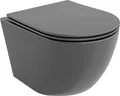 Produktbild: Mexen Lena WC-Schüssel Randlos mit slim Sitz und Absenk-Automatik, duroplast, Dunkelgrau matt - 30224071