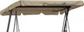Produktbild: Hollywoodschaukel Dachbezug 200 x 145 cm Beige Wasserdicht | Universal Ersatzdach Gartenschaukel 3 Sitzer | UV 50 Schaukel Dach Ersatz Bezug