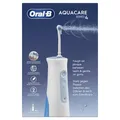 Produktbild: Oral-B AquaCare 4 Kabellose Munddusche, Zahnzwischenraumreiniger für sanfte Zahnreinigung & gesünderes Zahnfleisch, mit Oxyjet-Technologie, 2 Modi für Zahnpflege, weiß/blau