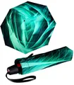 Produktbild: Knirps® Taschenregenschirm T.200 Duomatic mit leichtgängiger Auf-Zu-Automatik, mit schwungvollem Linienmuster - Spheres