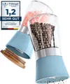 Produktbild: Hannah's Homebrand Salz-/Pfeffermühle mit individueller Einstellung grob bis fein Manuell, (2 Stück), Robuste Salzmühle und Pfeffermühle 14 cm